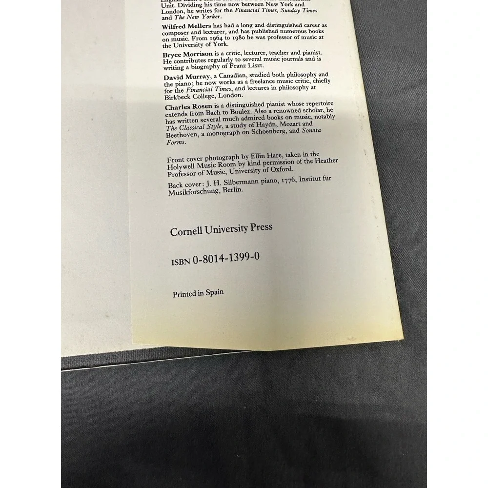 Book of the Piano Dominic Gill Hardcover 1981 Cornell University Press Music